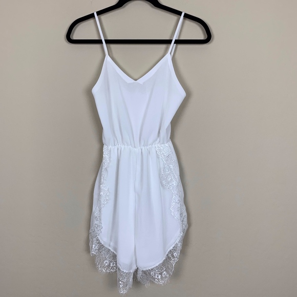 Purple Month Pants - NWT White Romper